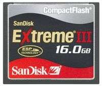 SanDisk Extreme III CompactFlash 16 GB