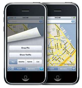 La nuova interfaccia delle mappe su iPhone