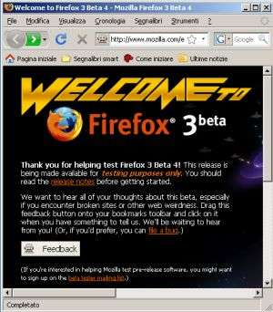 Firefox 3: fuori la Beta 4, pronta la 5