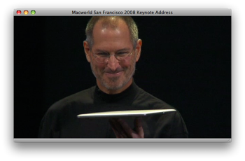 Steve Jobs al Macworld 2008