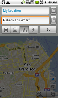 Google Maps con percorsi per ciclisti