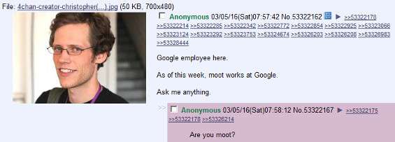 Moot assunto a Google