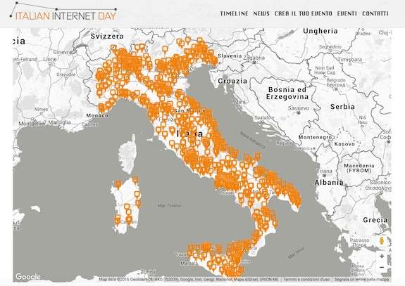 le iniziative dell'italian internet day