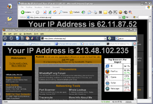 screen shot di torpark