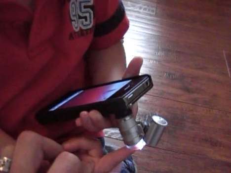 iPhone microscope