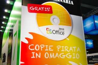 Office 2010 pirata, a SMAU