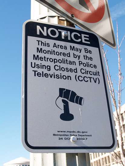 CCTV Notice At The Corner Of Constitution Avenue, NW & Louisiana Avenue, NW (Washington, DC) by takomabibelot (CC BY 2.0)