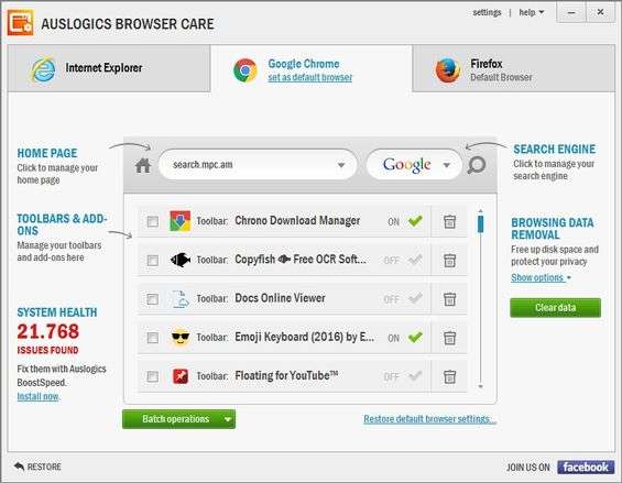 auslogics browser care reviews