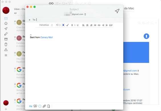 imap not working with canary mail