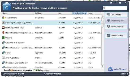 wise program uninstaller where does it create backups at