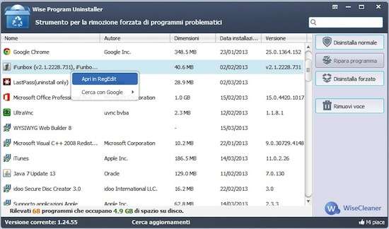 Wise Program Uninstaller 3.1.4.256 for mac download