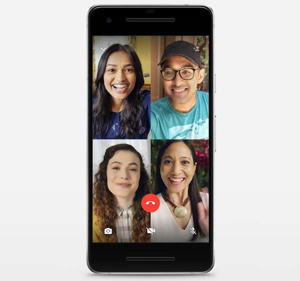 Videochiamata di gruppo su WhatsApp