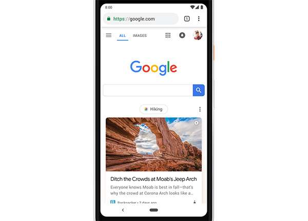 Discover diventa parte integrante della homepage di Google accessibile da dispositivi mobile