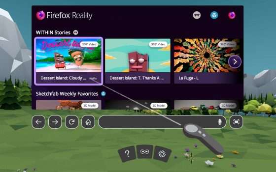 Firefox Reality, un browser in salsa VR