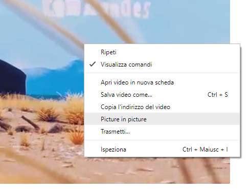 Picture In Picture su Chrome