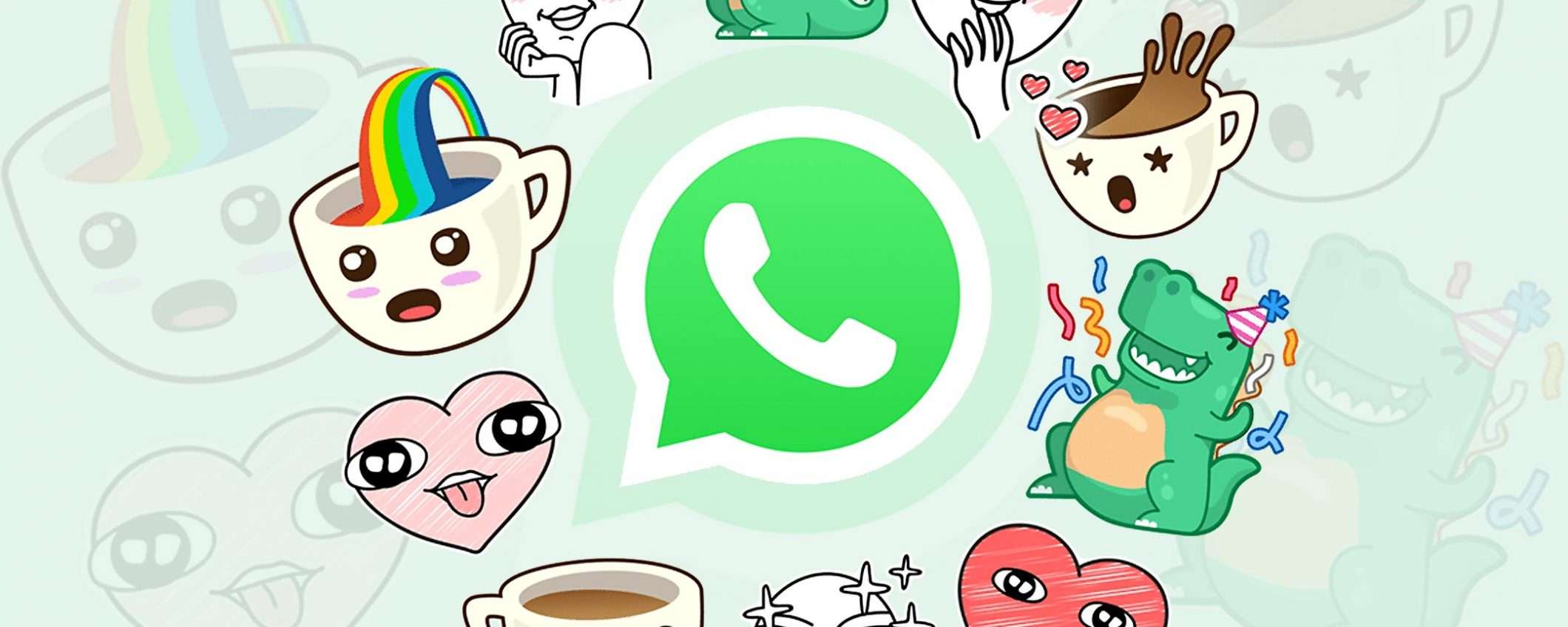 Gli sticker arrivano su WhatsApp: KAFFEEEEEE