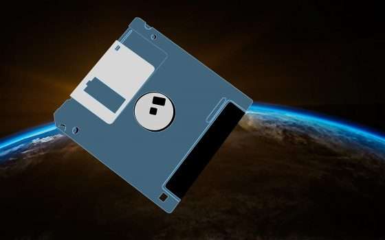 Floppy disk nello spazio, in orbita sulla ISS