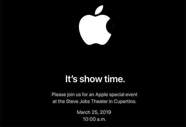 L'invito di Apple per l'evento del 25 marzo