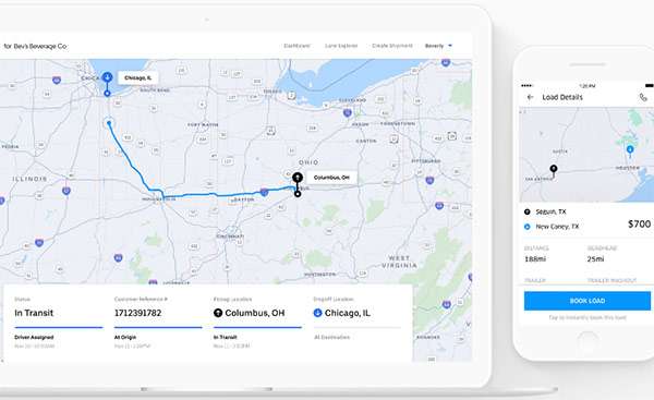 Uber Freight, la piattaforma