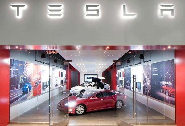 Uno degli store Tesla