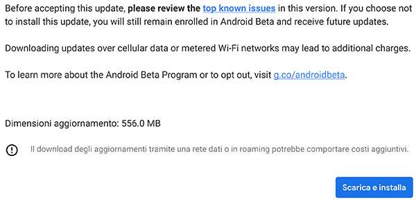 Android Q Beta 2: download e installazione