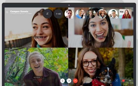 Su Skype, chiamate di gruppo con 50 partecipanti