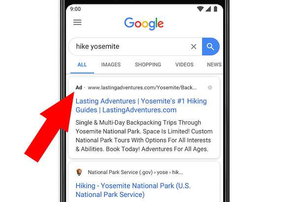 Un nuovo formato di advertising per le ricerche mobile di Google