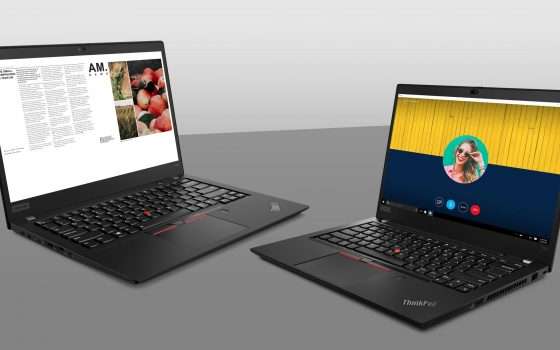 Lenovo ThinkPad T495, T495s e X395 con Ryzen Pro