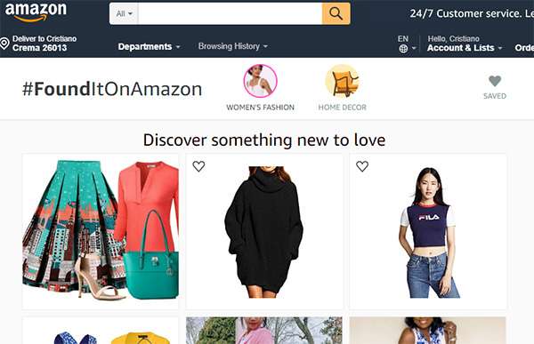 Da Amazon Spark a #FoundItOnAmazon