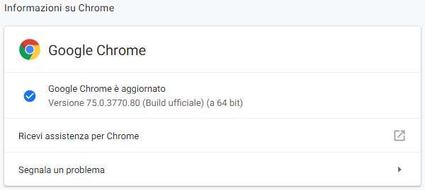 Il browser Chrome di Google si aggiorna alla versione 75