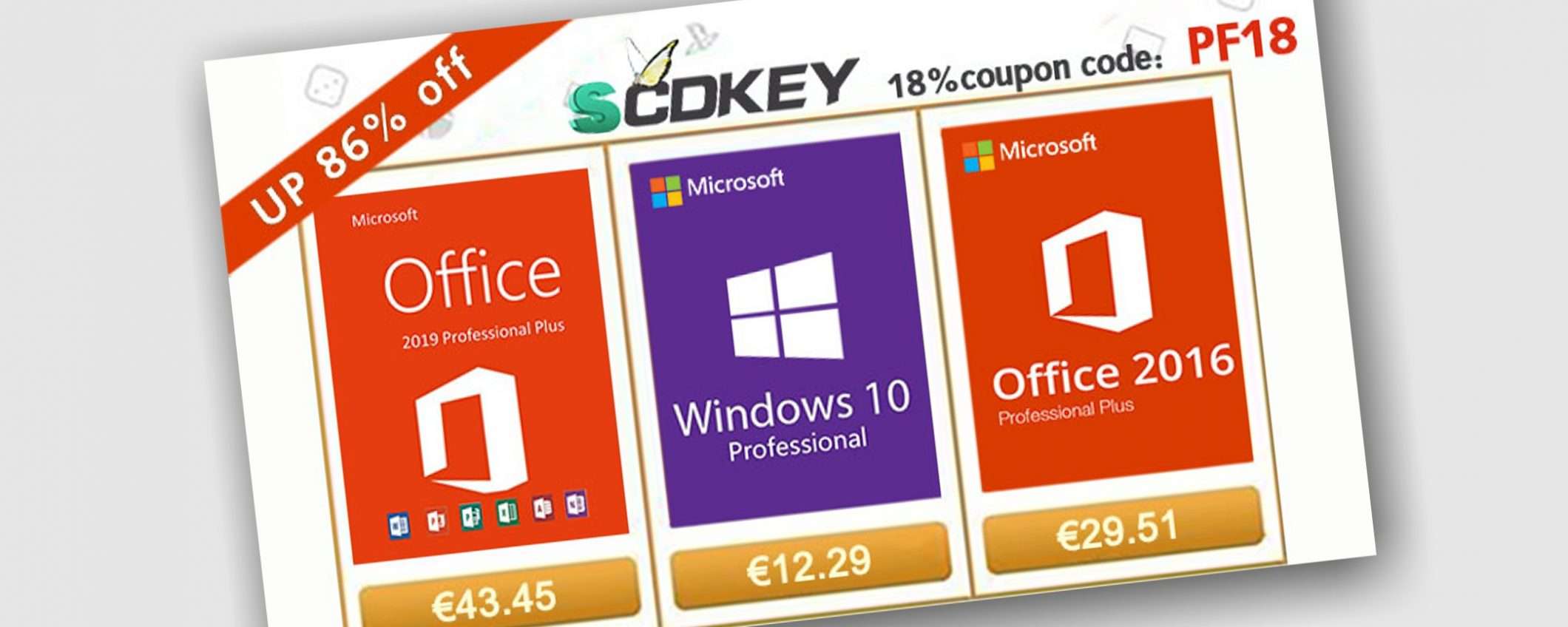 SCDKey: licenze Windows a soli 12€ e altre offerte