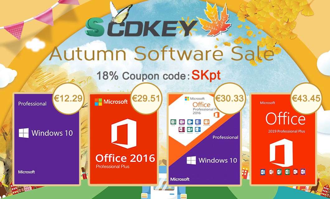 SCDKey, Autumn Sale in vetrina: Windows 10 a 12,29€