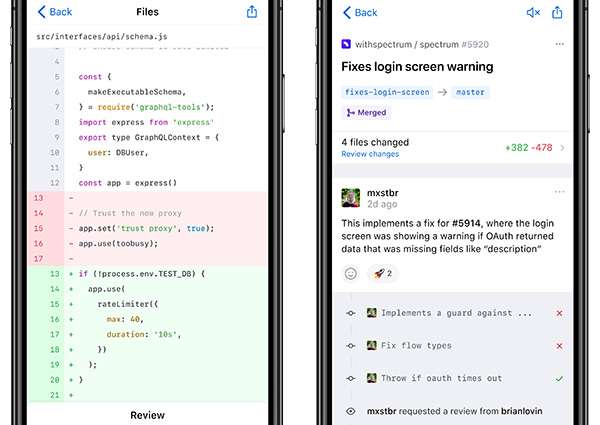 L'applicazione mobile di GitHub, in beta su iOS