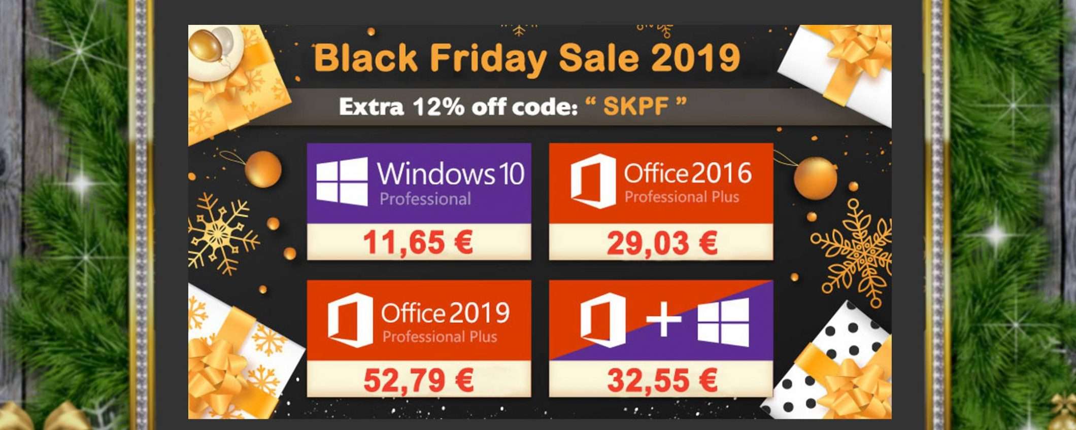 Windows 10 Pro, solo 12€ su SCDkey nel Black Friday