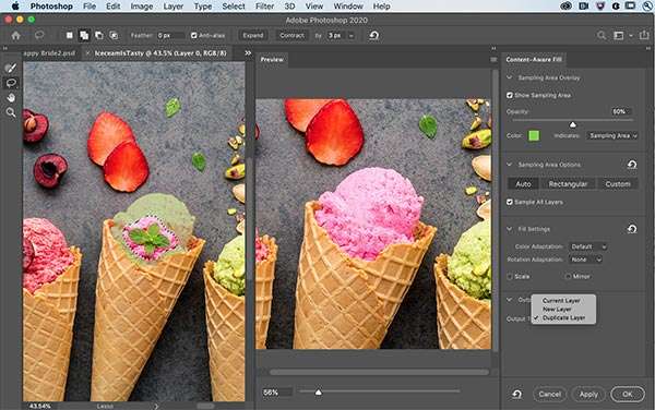 Photoshop: Content-Aware Fill