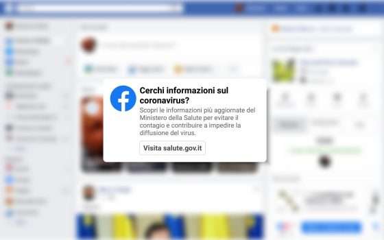 Coronavirus: così si fa prevenzione su Facebook