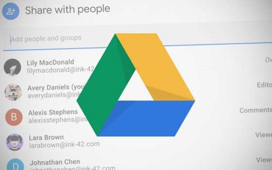 Google Drive e Docs: nuova UI per la condivisione