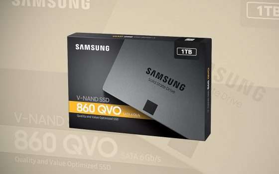 La SSD di Samsung 860 QVO da 1 TB a 99,90 euro