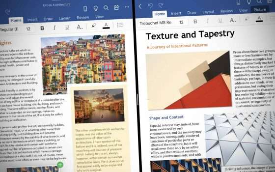 Office in multitasking su iPad con Split View