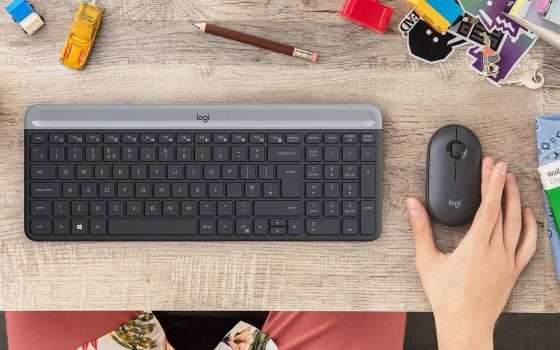 Scrivania senza cavi con il bundle Logitech MK470 al minimo storico