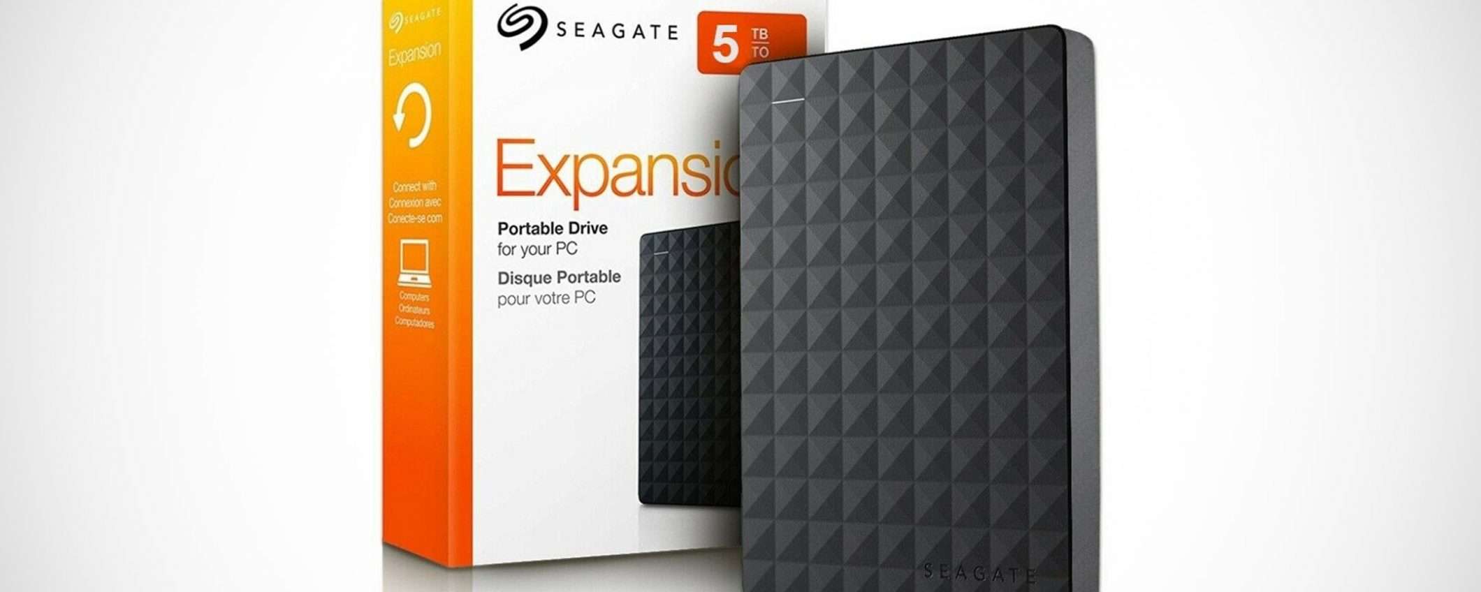 HDD esterno Seagate da 5 TB in offerta su eBay