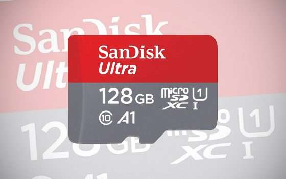 La microSD da 128 GB di SanDisk di nuovo a -63%