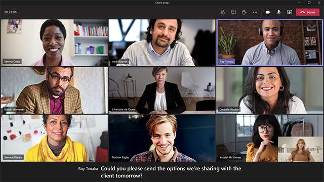 I sottotitoli dal vivo di Microsoft Teams