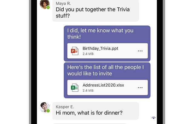 Microsoft Teams: condivisione documenti nelle chat su mobile