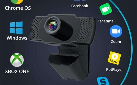 Webcam FHD per Zoom, Meet, Teams e Skype in offerta