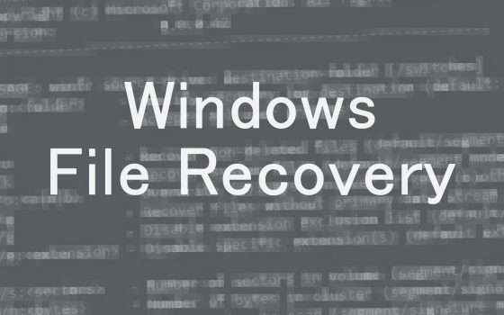 Windows File Recovery per il recupero file su PC