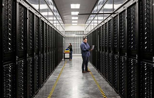 Uno dei data center gestiti da Apple