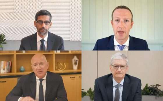 Bezos, Zuck, Pichai e Cook: cinque ore al Congresso