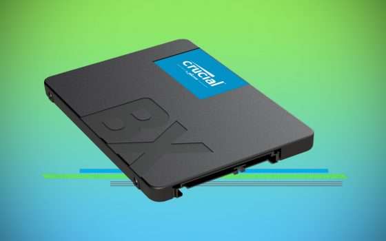 SSD Crucial BX500 da 240 GB: sconto del 36% su eBay