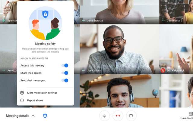 G Suite: Google Meet Safety Locks